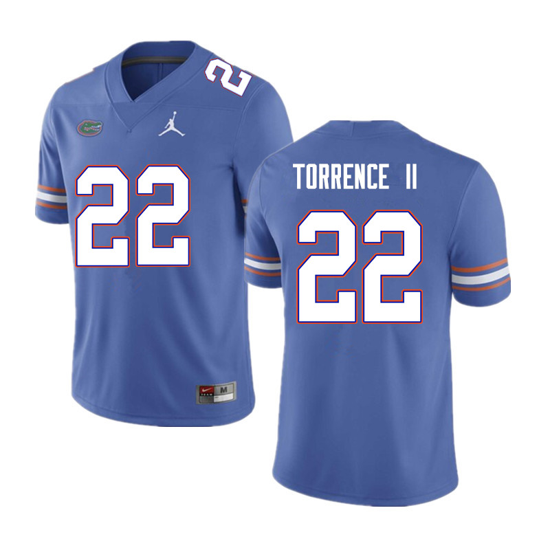 Men #22 Rashad Torrence II Florida Gators College Football Jerseys Sale-Blue